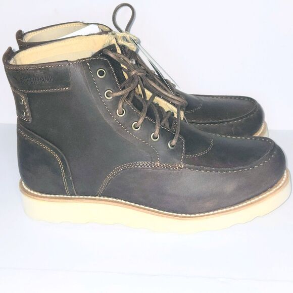SUPERLAMB Boot DZO Brown Leather Work Boots Red Head Men Sz 11D US NEW With Box main image 7